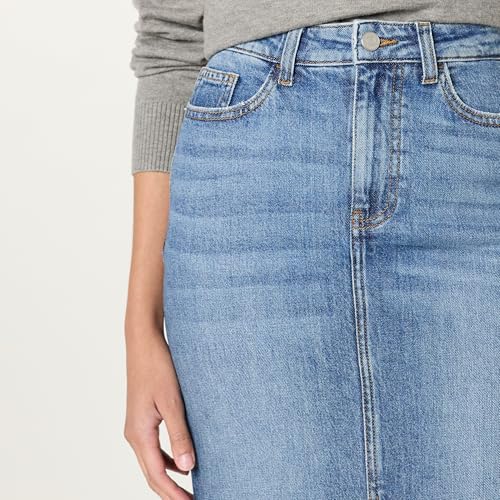 The Drop Women's Rylie Maxi Denim Skirt with Front Slit3