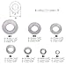 Hilitchi 215-Pcs [M3 - M12] Metric 304 Stainless Steel Belleville Spring Washer Assortment Set