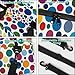 Polka Dots Fashion Gym Travel Duffle Bag for Women & Men with Front Zipper Pocket for Sports, Overnight, Weekender, Carry On,Workout & Dance Bag,Funny Circle,18.9 * 8.7 * 10.6 in