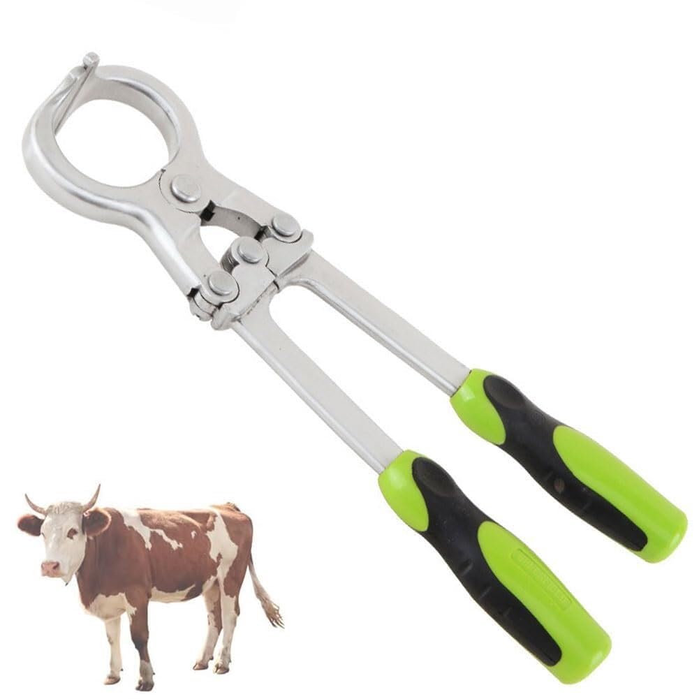 Pinze per castrazione veterinaria in acciaio inox per bestiame, strumento chirurgico senza sangue con apertura da 44 mm