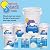 In The Swim 3 Inch Stabilized Chlorine Tablets for Sanitizing Swimming Pools - Individually Wrapped, Slow Dissolving - 90% Available Chlorine - Tri-Chlor - 50 Pounds