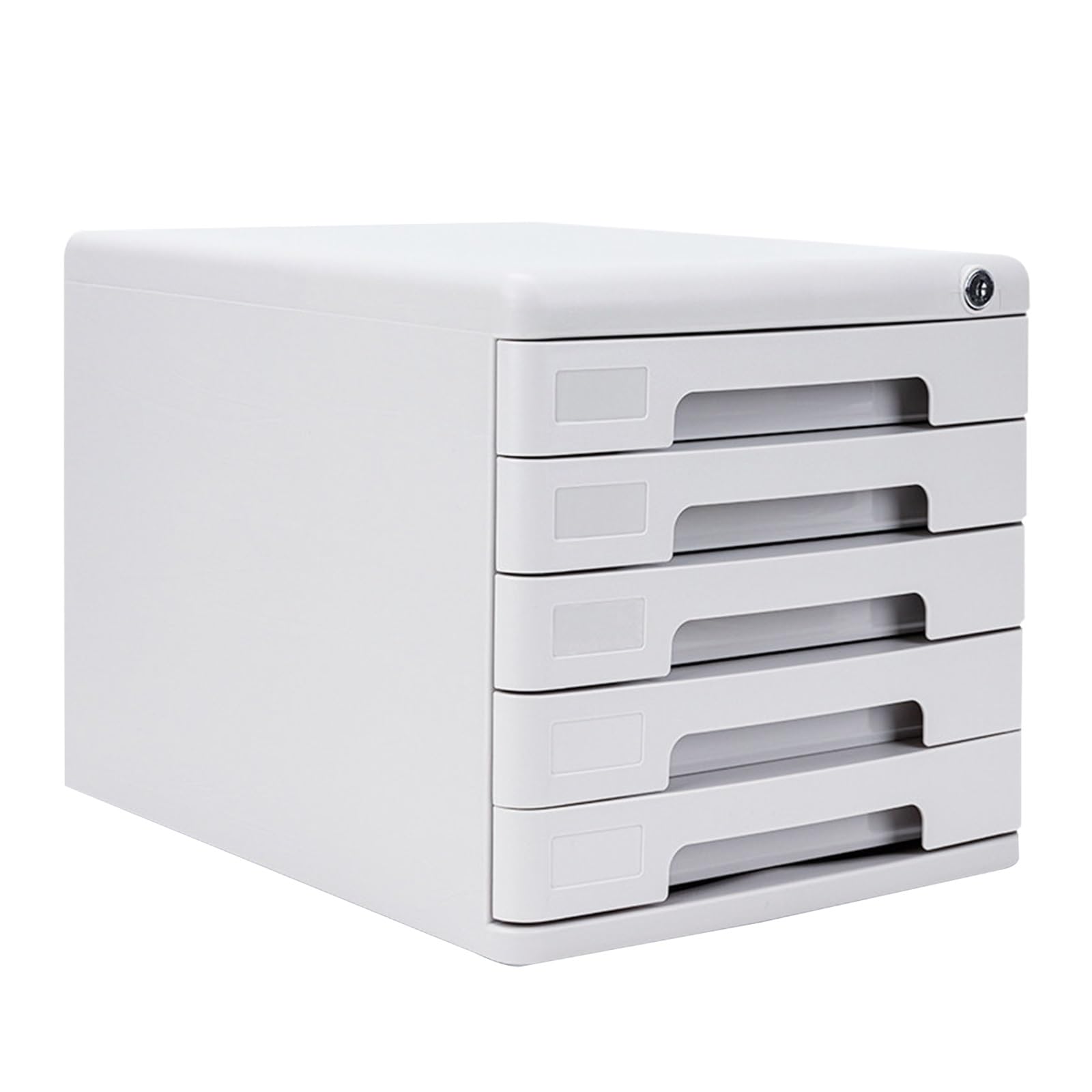 Armoire de classement de Bureau verrouillable avec 3 tiroirs, boîte d'organisateur de Document PP pour Les Fournitures de Bureau et Le courrier, Stockage sécurisé de Verrouillage de clé pour l'espace