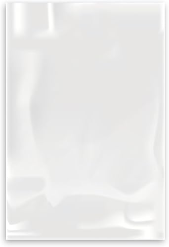 8NET - Bolsas de polietileno de polietileno de LDPE de grado alimenticio transparentes de grado alimenticio de 0.039 pulgadas (caja de 1000) de 1