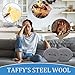 TAFFY'S Steel Wool for Mice Control - 1 Pack of 3×15Ft Steel Wool, Gap Filter for House & Garage - Keep Mice Away from Holes, Siding, Pipeline, Vents in Garden, House, 5.29oz