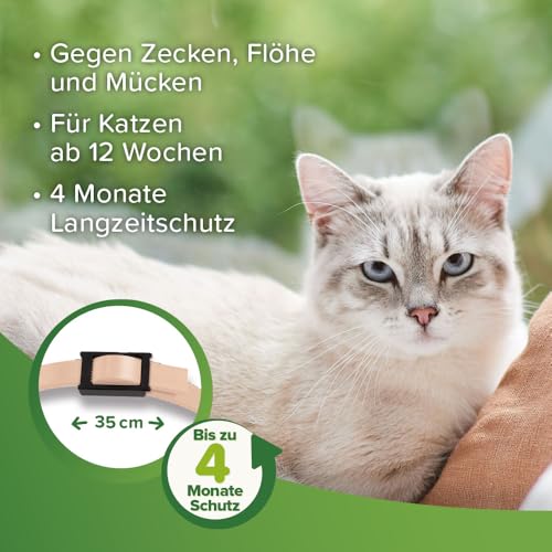 Beaphar BEAPHAR - Tick and flea Protection Collar for Cats from 12 Weeks