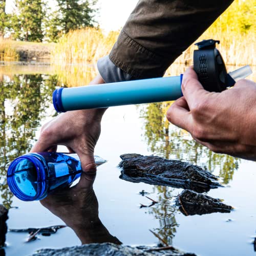 Membrane Solutions Filtered Water Bottle, 0.1-Micron 4-Stage Water Filter Bottle, Reusable Bpa-Free Water Purifier Bottle For Camping, Hiking, Travel And Emergency #TOP6