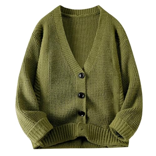 Cardigan tendance coréenne pour l'automne hiver, pull en tricot rétro masculin
