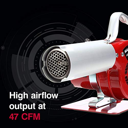 Master Appliance AH-501 Masterflow Heat Blower, 500-Degree Fahrenheit, 120V, 1680 Watts, 47 CFM, Assembled in the USA