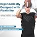 DGQY Men's Padded Compression Vest – Football Baseball Chest Protector with EVA Foam, Rib & Chest Protection for Rugby, Basketball, Lacrosse, Paintball YoutH Adult Sizes | Breathable Impact Dispersion