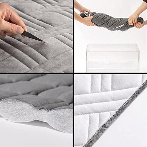 All-inclusive hoes hoofdeinde bed Enkele dubbele hoes Bed hoofdeinde hoes Gewatteerde bed hoofdeinde hoes Elastische hoes bescherming Wasbare hoes voor slaapkamerdecoratie,Black-140x73cm - Afbeelding 6