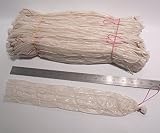 40 pcs. Salami or Summer Sausage Casings in a Spiral Net of 4 Cells, 15.5" long, Clear Fibrous, Prof