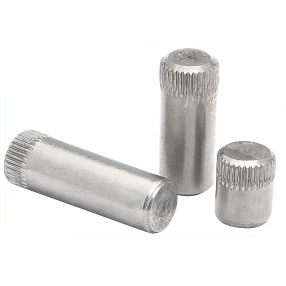 50 szt. radełkowane kołki osi ze stali nierdzewnej 304, kołki prętowe 6 x 35 mm do mocowania urządzeń blokujących, stała forma mechaniczna.