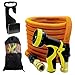 Produktbild Froadp Gartenschlauch 30m Flexischlauch Erweiterbar Wasserschlauch Brause Düse mit 9 Funktionen für Gartenbewässerung und Reinigung(100Ft, Orange)