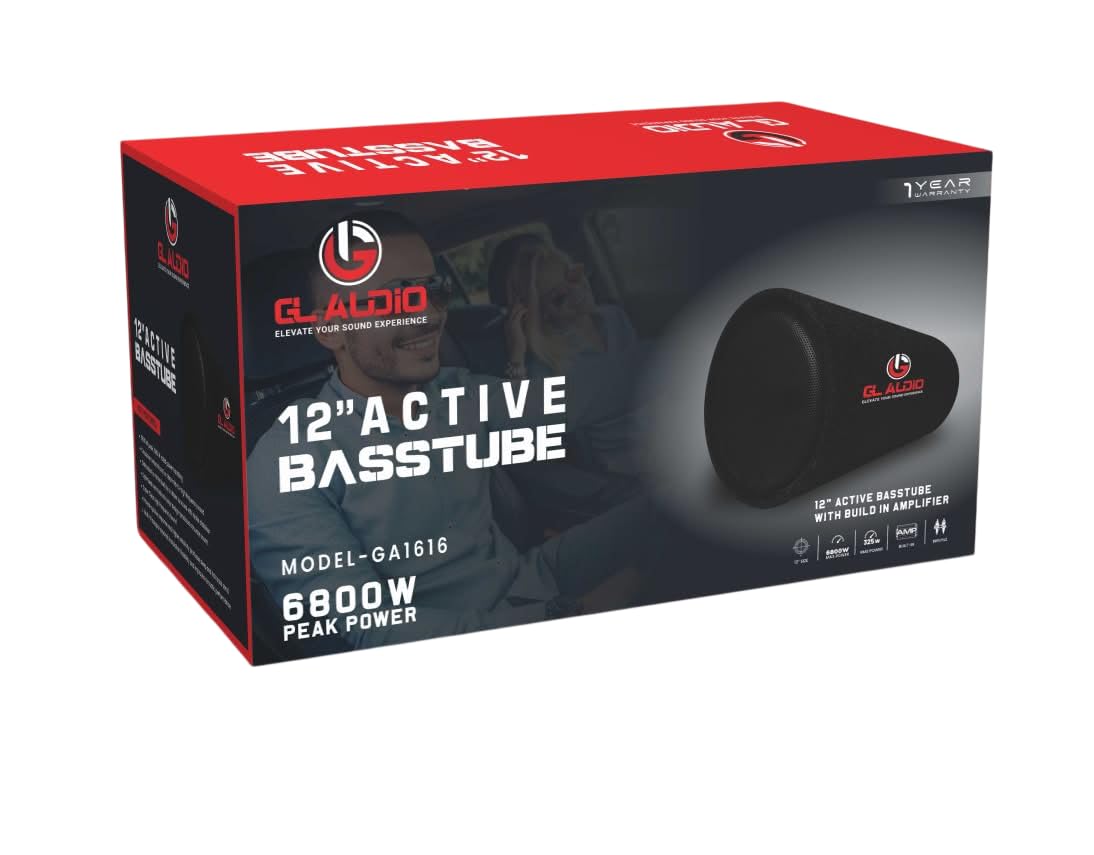 12-Inch Active BassTube Subwoofer with Built-in Amplifier – 6800W Peak Power Car Audio Subwoofer Speaker for Cars, Trucks, SUVs, MaxPower Sound System-image-22
