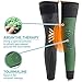 WitmAn Radiofrequency Herbal Thermal Knee Support，Mugwort Tourmaline Acupressure Self-Heating Shaping Knee Sleeves Pads (Green,XXL)