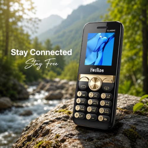Image of HOTLINE Turtle Dual SIM Keypad Mobile Phone | 1.8 inch Display | Wireless FM | Digital Camera | Expandable Memory | LED Torch and Long Battery Life