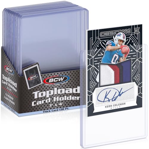 BCW Thick 138PT Card Top Load Holder (Pack of 10) 3 x 4