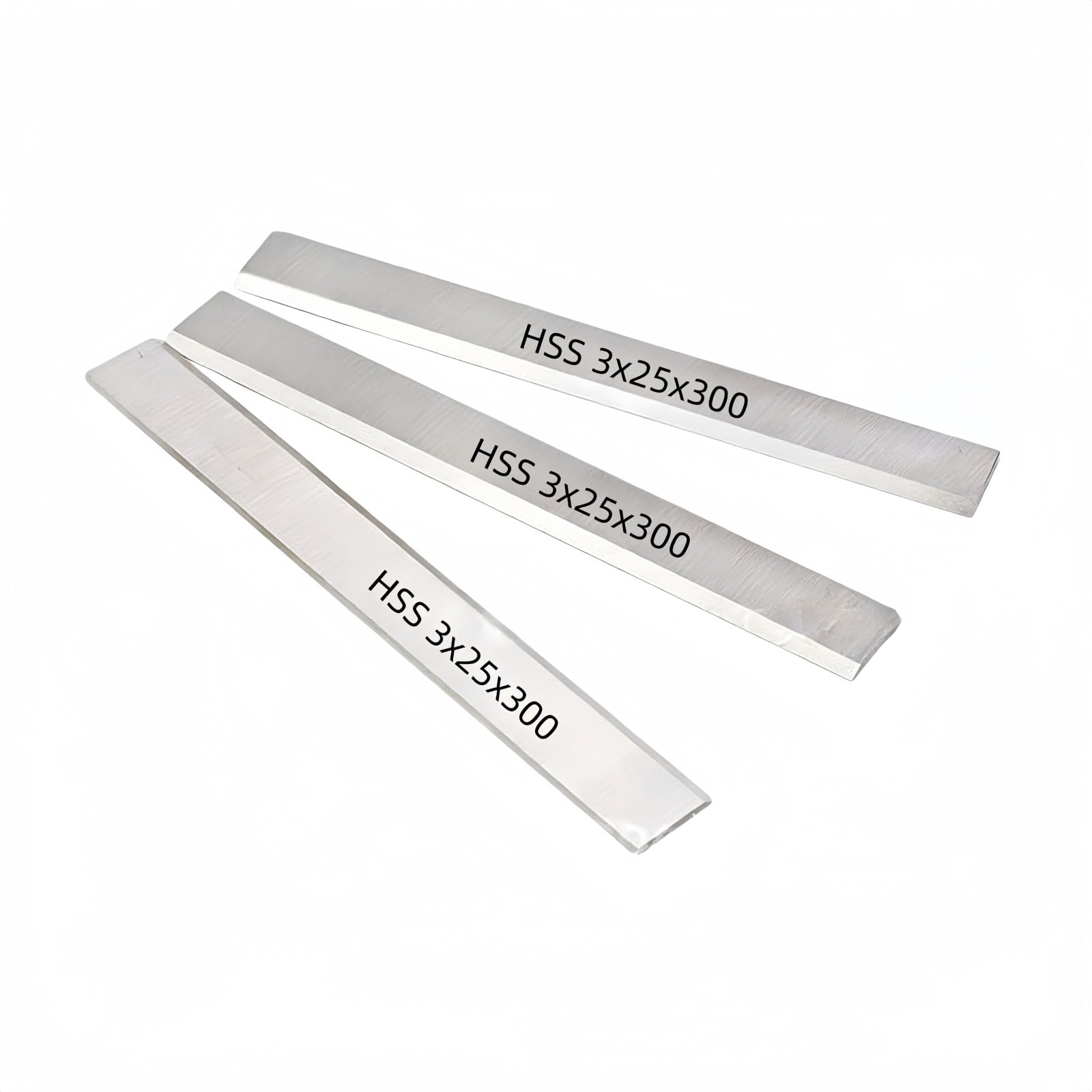 Cuchillas Cepillo HSS – 3×25×300mm Acero Rápido Para Cepillo Eléctrico – Cuchillas De Repuesto Para Madera Dura – 3 Pieza
