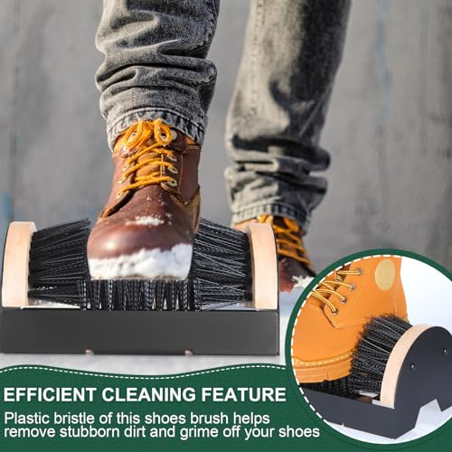 Sliner Boot Brush Scraper Outdoor Heavy Duty Shoe Cleaner Brush Boot Scraper for Sneaker Mud Cleaning Supplies(2 Pieces) - Thumbnail 2