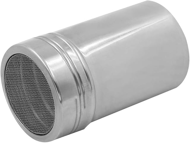 Rekkle Stainless Steel Coffee Powder Dredger Icing Sugar sprinkler Icing Salt Shaker Cocoa Cinnamon Flour Mesh Sifter Sprinkler