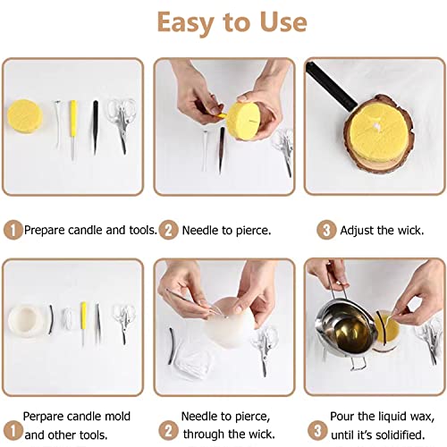 Candle Making Molds, Aitrai 3D Flower Silicone Molds For Candles Candle Mold For Candle Making Diy Soaps Aromatherapy Wax Candle Crafts Home Decorations #TOP3