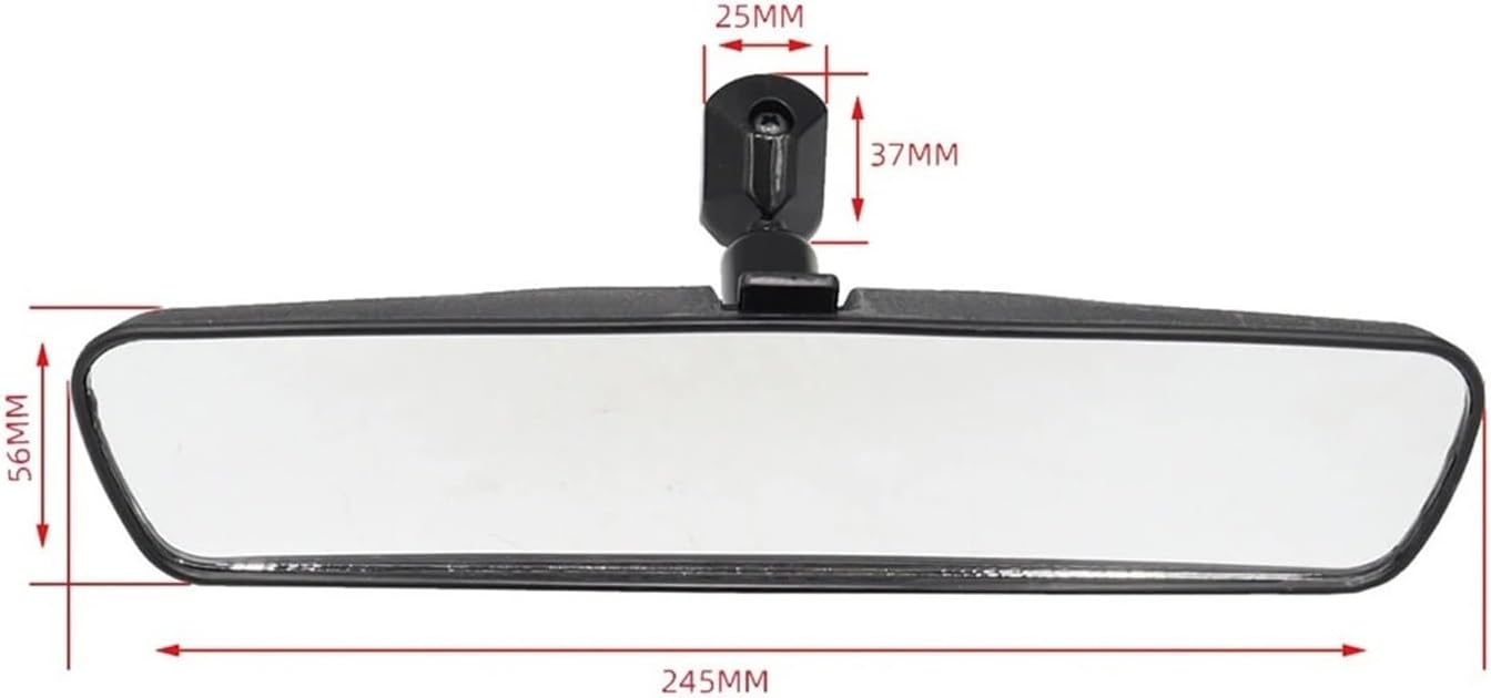 10 Inch Inside Rear View Mirror Black Internal Rearview Interior Car Accessories For Universal Car rearview mirror