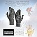 TRENDOUX Winter Gloves, Knit Touch Screen Glove Men Women Texting Smartphone Driving - Anti-Slip - Elastic Cuff - Thermal Soft Wool Lining - Hands Warm in Cold Weather - Black White - M