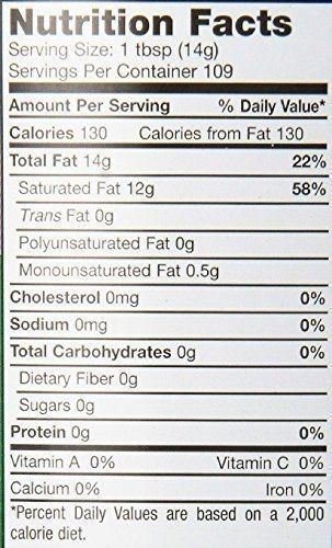 100% Organic Extra Virgin,Coconut Oil,84 Fl .oz,beauty aid and cooking oil - Thumbnail 2