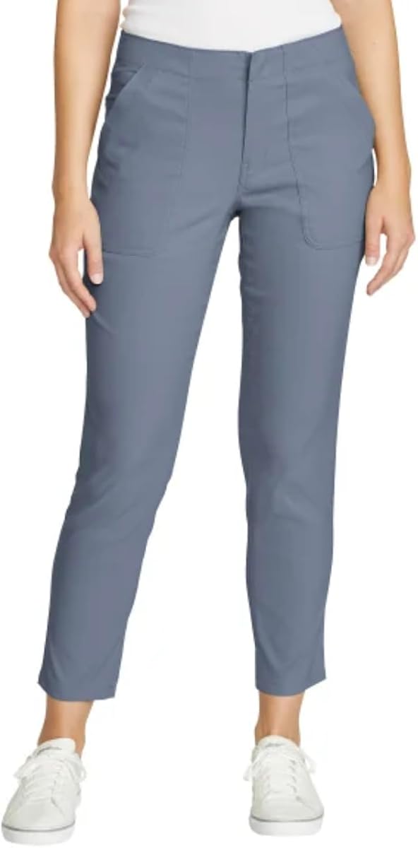 Eddie Bauer Pantalón tobillero recto Horizon elástico UPF 50+ Performance para mujer