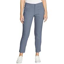 Eddie Bauer Womens UPF 50+ Performance Stretch Horizon Straight Ankle Pant US, Numeric, 6, Regular, Regular, Blue