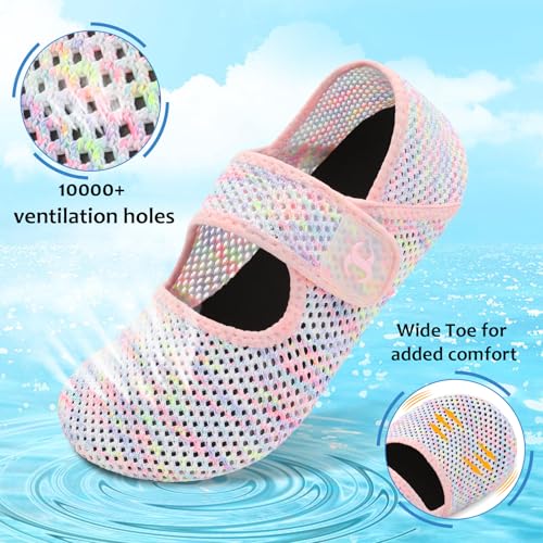 Image of Water Shoes for Women Men Barefoot Beach Swim Aqua Socks Summer Wide Slides Sandals Quick Dry Pool River Sea Sock Shoes