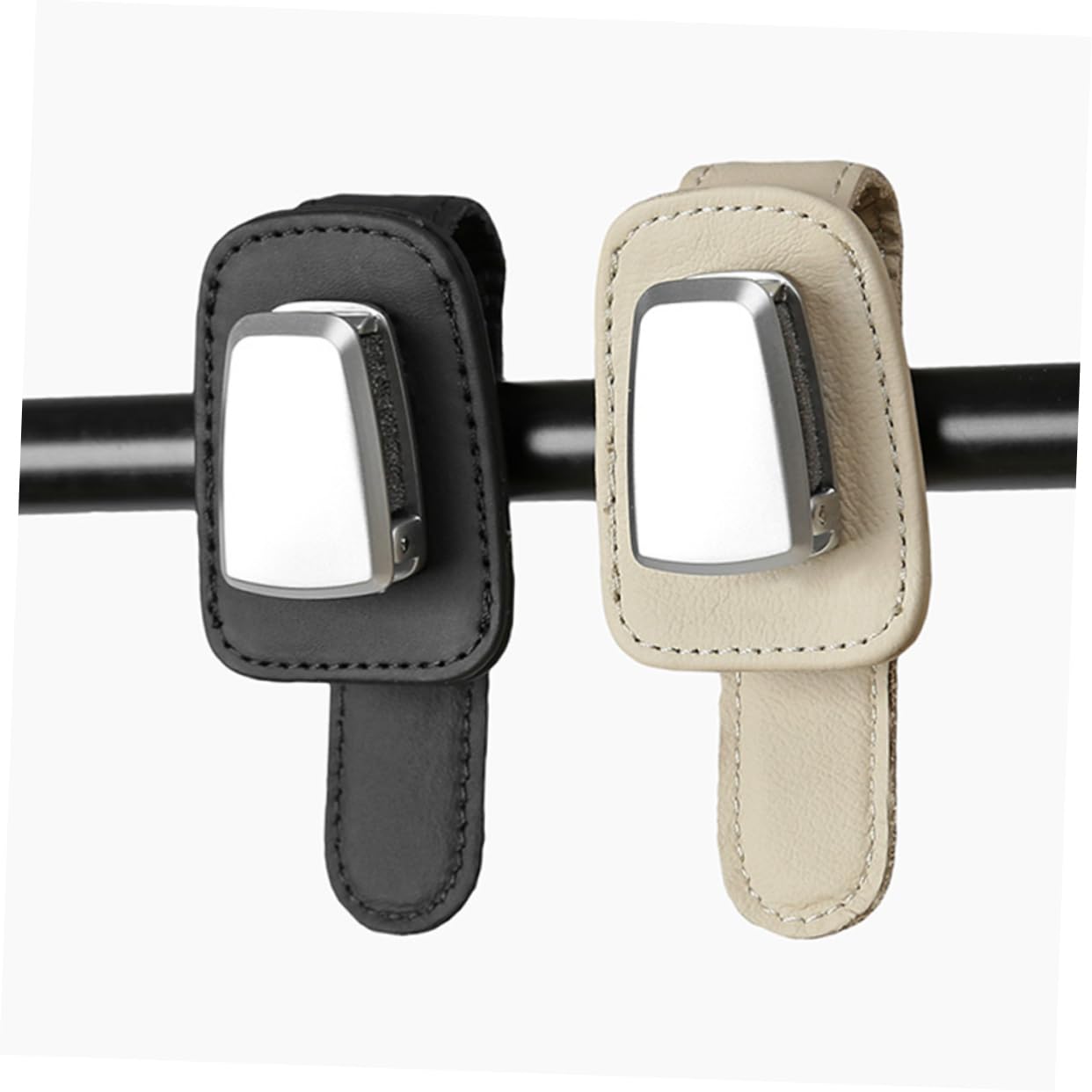 ibasenice 3piezas Soporte para Gafas De Sol Multi-Funcional Clip De Almacenamiento para Visera De Coche Beige Accesorio Práctico para Evitar Rasguños y Roturas