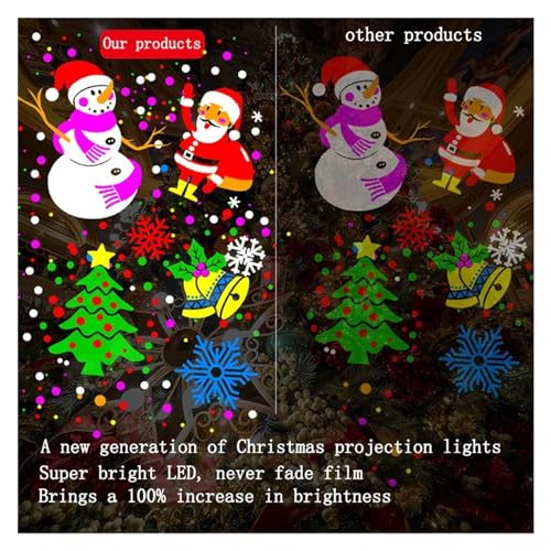 Projecteur de Noël flocon pour illuminer votre façade et vos soirées - 4