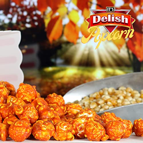Gourmet Orange Flavored Popcorn By It's Delish – 5 Lbs Bulk Bag | Air Popped Pop Corn Snack - Fruity Orange Themed Candy Confetti | Birthday Party, Events – Gluten Free, Vegan, Kosher #TOP4