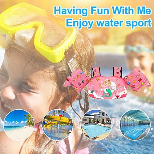 image for Chriffer Kids Swim Vest Life Jacket for 30-55 Pounds Boys and Girls, T