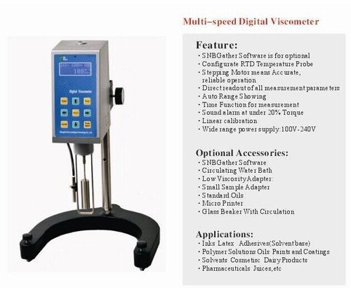 GOWE Digital viscosímetro viscosidad Meter 4 – 80000000 mpa. s