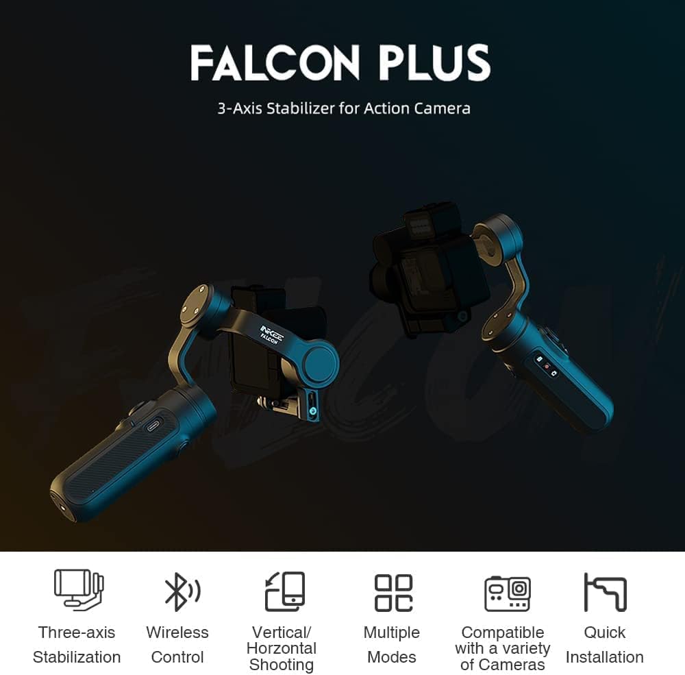 Amazon.com : INKEE Falcon Plus Action Cameras Gimbal Stabilizer