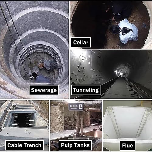 Heavy Du - Kit de detención de caídas de aluminio con cabrestante retráctil de 49 pies, sistema anticaídas para lugares altos, acantilados y espacios estrechos, arnés seguro incluido