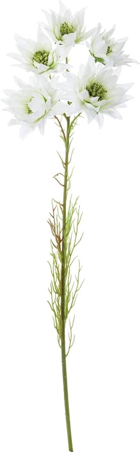 Amazon ポピー Popy 造花 セルリア ホワイト 全長63cm 花径9cm Fa 7218w 造花 オンライン通販