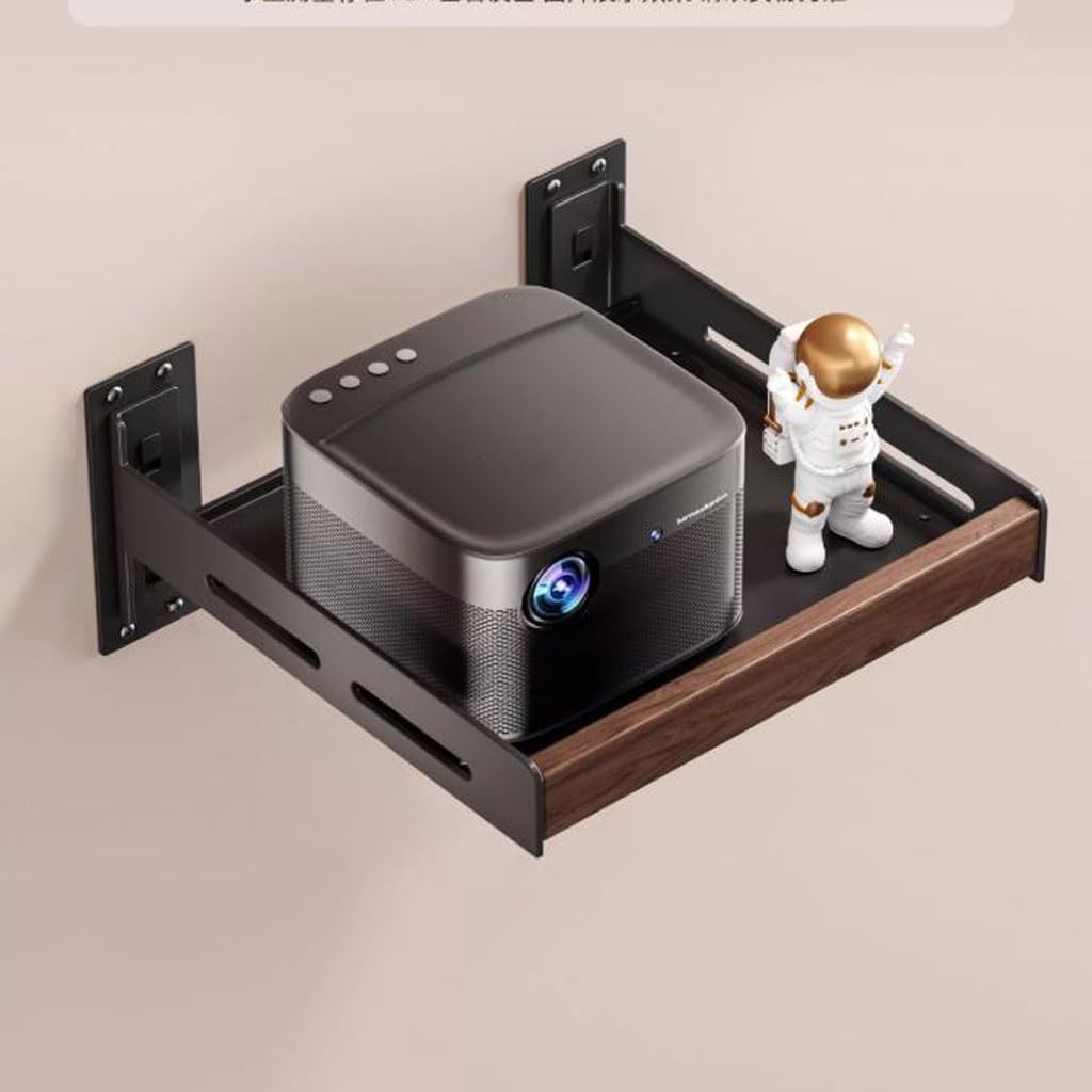 Supporto multimediale da Parete in Metallo, Supporto Galleggiante per mensola, Supporto per AV, Accessori TV, Router WiFi, decoder, decoder Via Cavo, Lettore Dvd, Console di Gioco o Altri pi