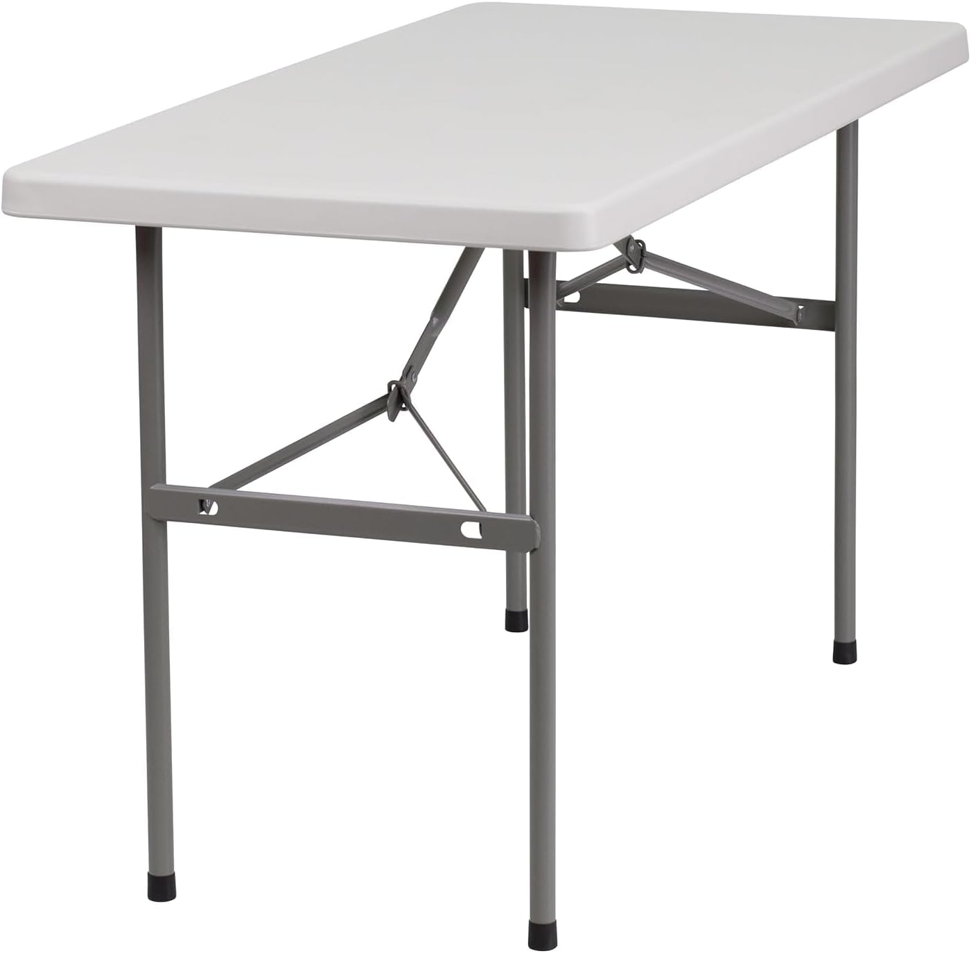 'Amaze' Folding Portable 4? X 2? Ft HDPE Plastic Table with Metal Frame Legs Folding Study, Picnic, Garden, Camping Table Also Includes with 40 kg Load Capacity.
