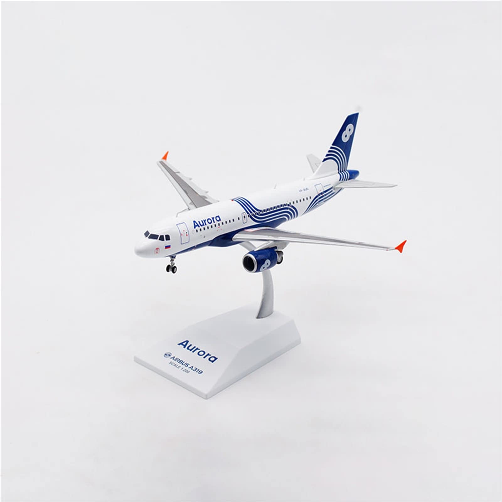 XJBTBA Model w skali 1 200 dla A319 Vp-buo Russian Aurora Airlines samolot odlewany ciśnieniowo samolot ze stopu z podstawą miniaturowy zestaw Hobby