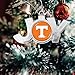 Tennessee Volunteers Joy with Team Logo Silver Metal Christmas Ornament Gift Tree Decoration UT