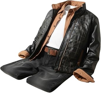 Fancy Kids Antalya Erkek  ocuk 5 Par a  k Tak m | Deri Ceket, G mlek, T-Shirt, Pantolon ve Kemer