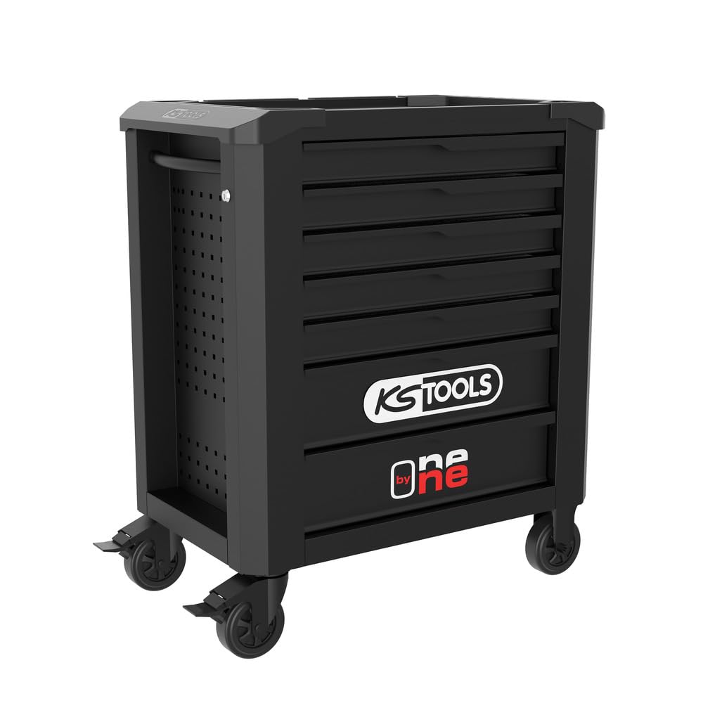 KS TOOLS - 823.0007F - Servante d'atelier one by one - Rangement atelier 7 tiroirs - Ouverture individuelle et totale des tiroirs - Charge maximale par tiroir de 40 kg