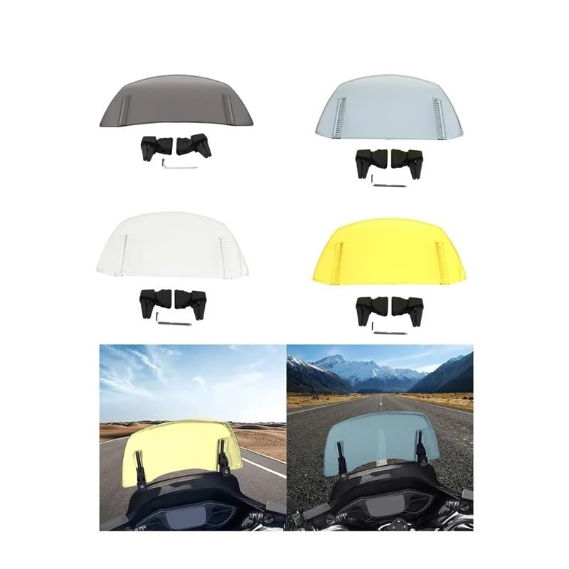 Déflecteur vent pare-brise anti-fatigue cervicale spoiler moto - 4