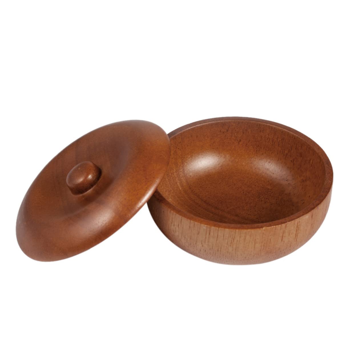 Healeved 2 Stück Rasierschale Aus Holz Mit Deckel Rasierschaumschale Für Herren Für Den Heimfriseur Rasierseifenschale Für Männer