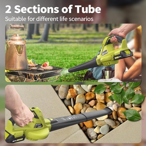 Seyvum LB8189 Leaf Blower, 20V Cordless Leaf Blower With 2 Pcs Li-Ion Battery thumb #4