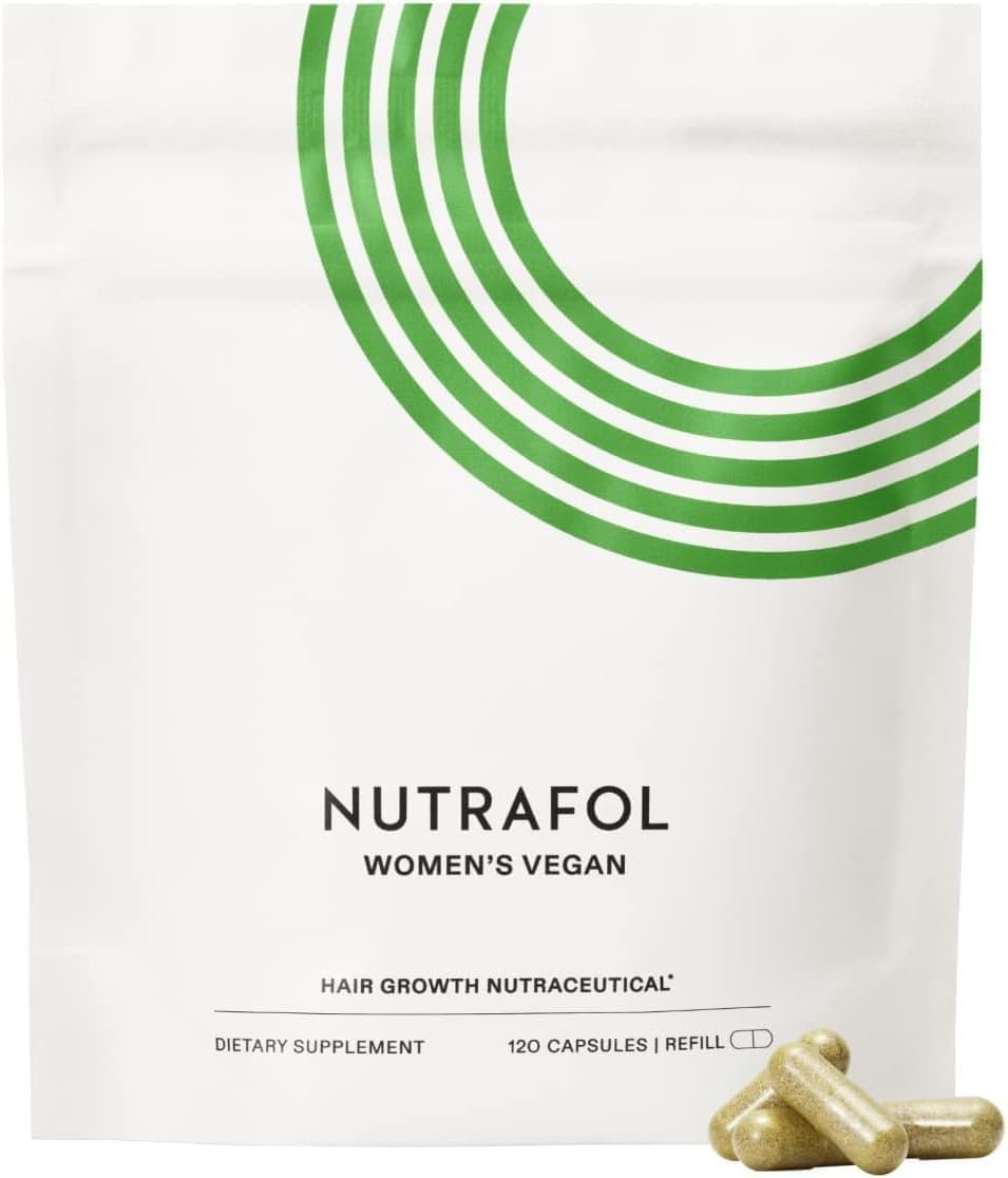 Amazon.com: Nutrafol Women's Vegan Hair Growth Supplements, Plant-based ...