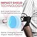 Exxact Sports Plain Baseball Elbow Guard Youth & Adult, Batters Softball Elbow Guard Baseball with Adjustable Straps - (White Baseball Flag, Youth)